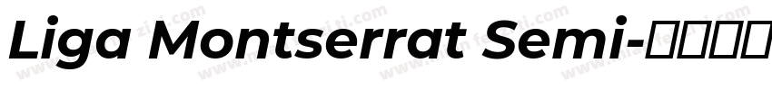 Liga Montserrat Semi字体转换